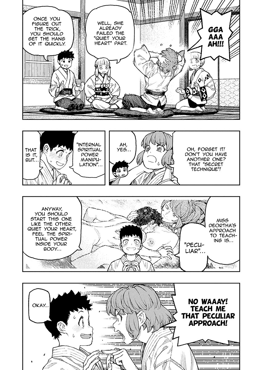 Tsugumomo Chapter 129.1 page 12 - Chapter 129.1: Welcome Back, Tsuzura Temple (Lewd edit)
