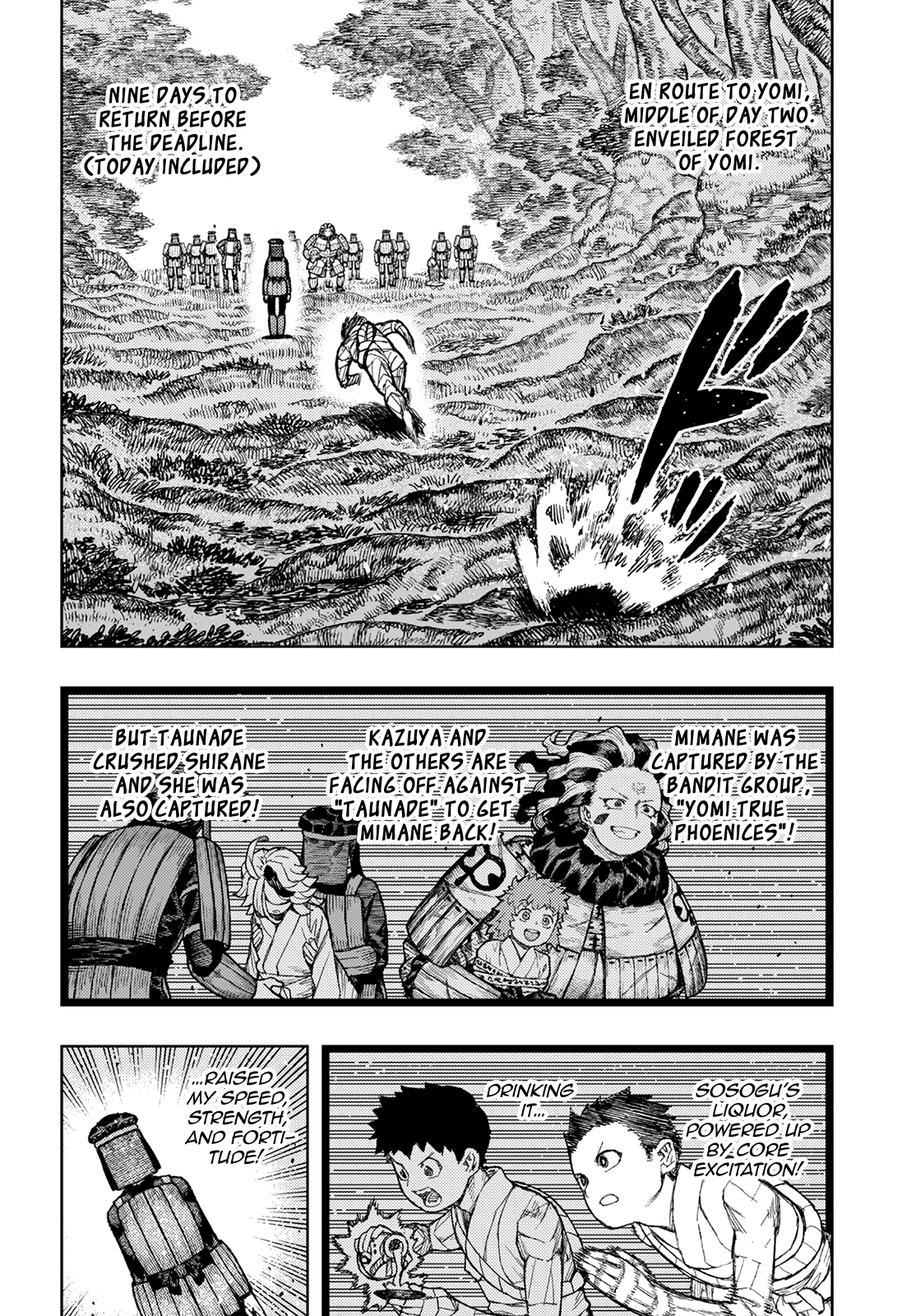 Tsugumomo Chapter 142 page 3 - Chapter 142: Taunade vs. Kazuya