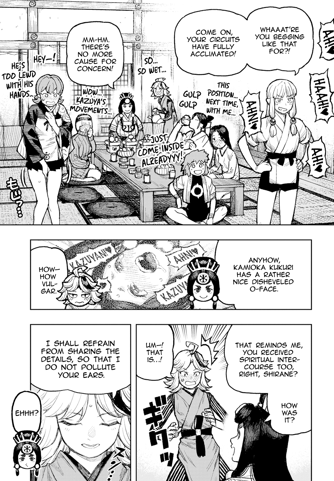 Tsugumomo Chapter 160 page 34 - Chapter 160: Heart's Water Garden (Lewd Edit)