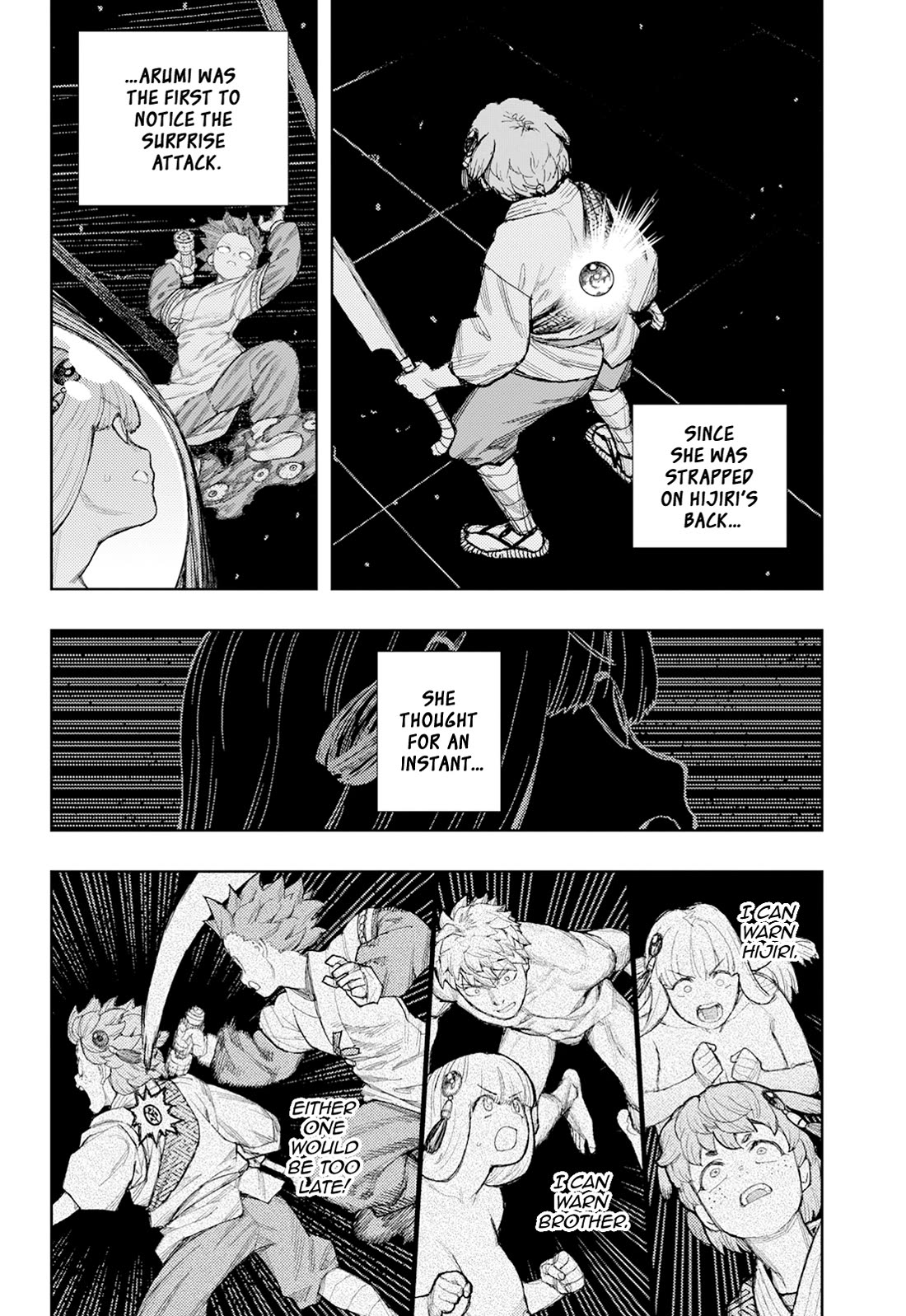 Tsugumomo Chapter 176.1 page 5 - Chapter 176.1: Attack on Tsuzura Temple 7 (part 1)