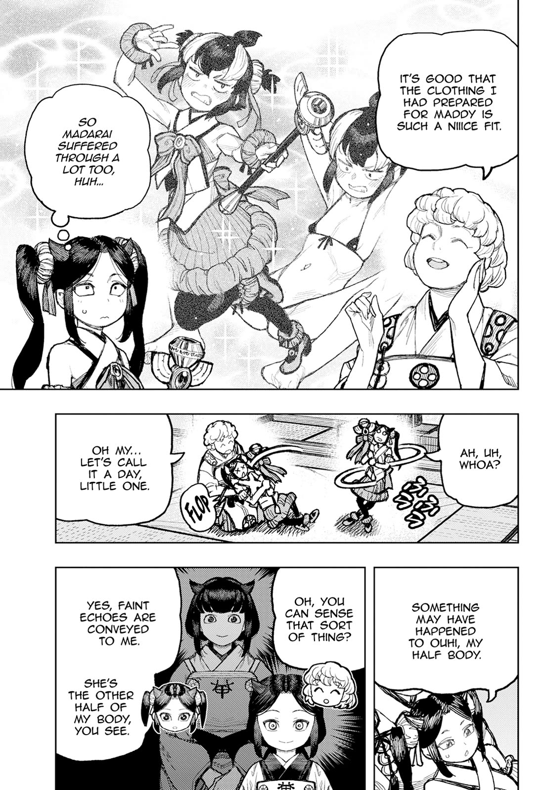 Tsugumomo Chapter 176.2 page 14 - Chapter 176.2: Attack on Tsuzura Temple 7 (Part 2)