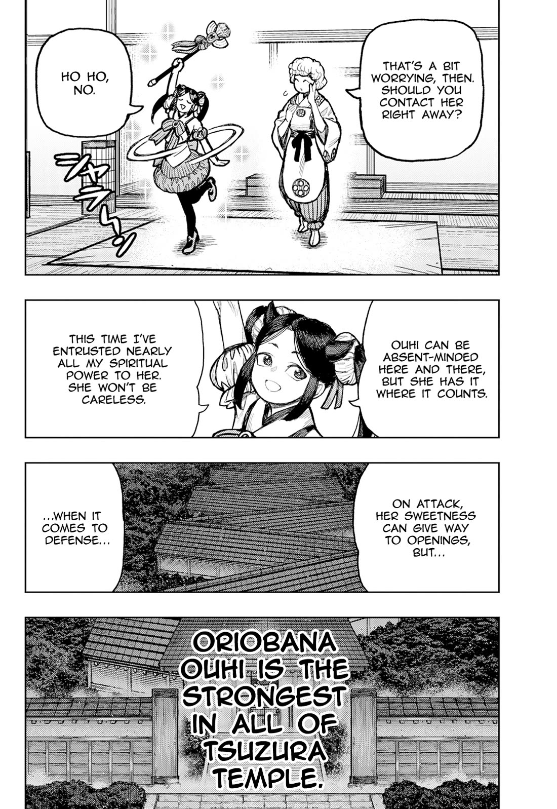 Tsugumomo Chapter 176.2 page 15 - Chapter 176.2: Attack on Tsuzura Temple 7 (Part 2)