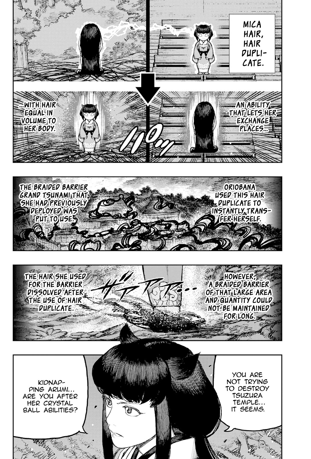 Tsugumomo Chapter 177.2 page 3 - Chapter 177.2: Attack on Tsuzura Temple 8 (Part 2)