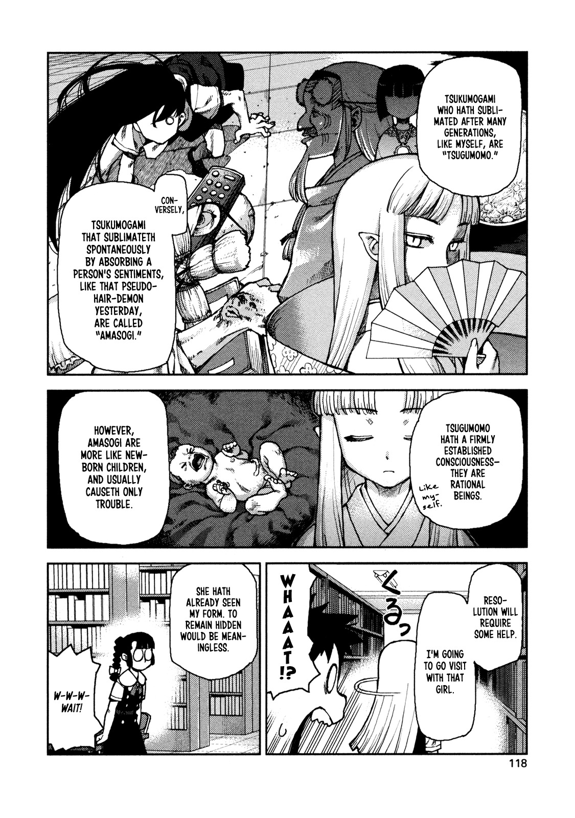 Tsugumomo Chapter 4 page 8 - Chapter 4: Library and Childhood Friend 2