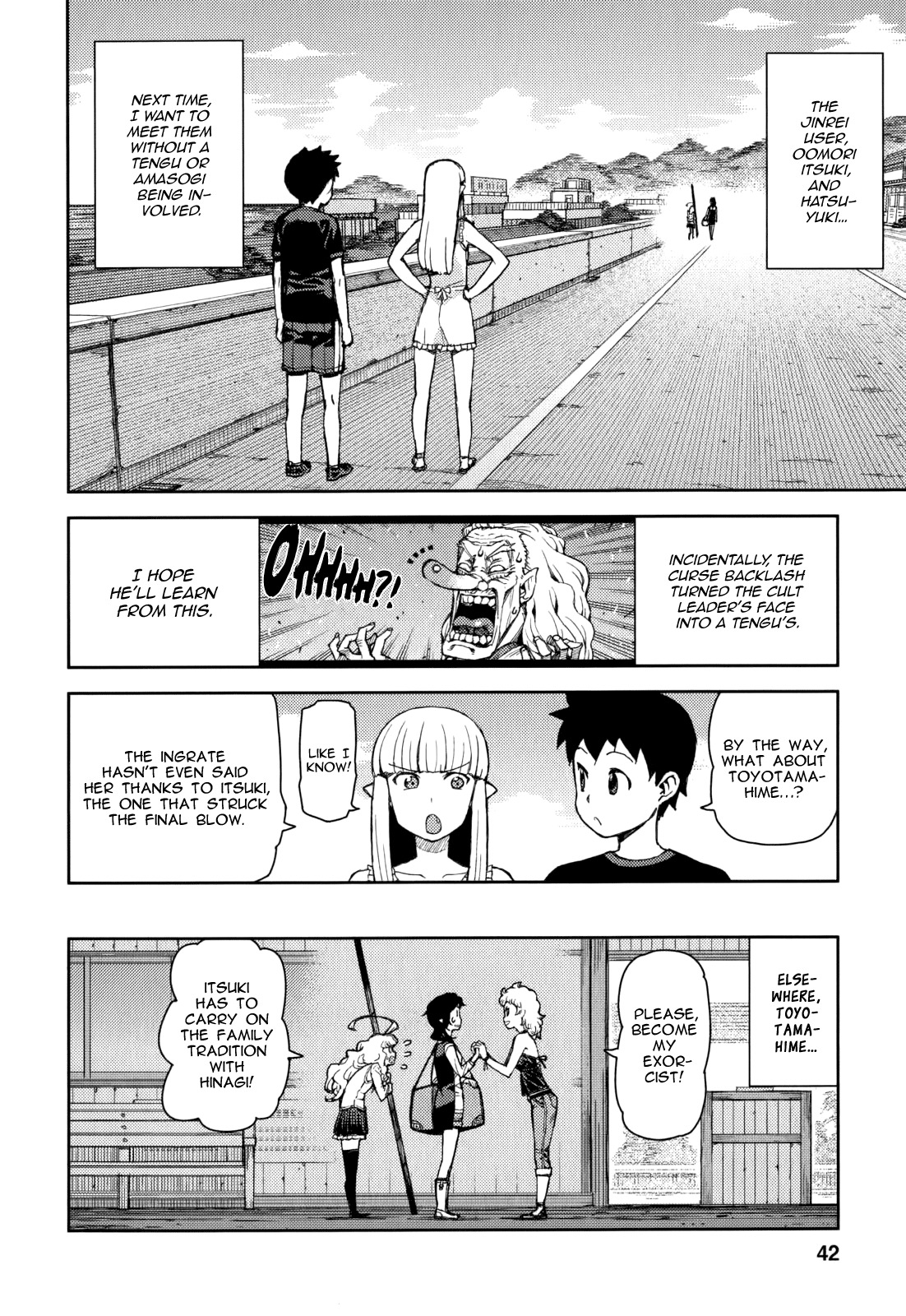 Tsugumomo Chapter 54.6 page 45 - Chapter 54.6: Special 1 - The Exorcist and The Jinrei User