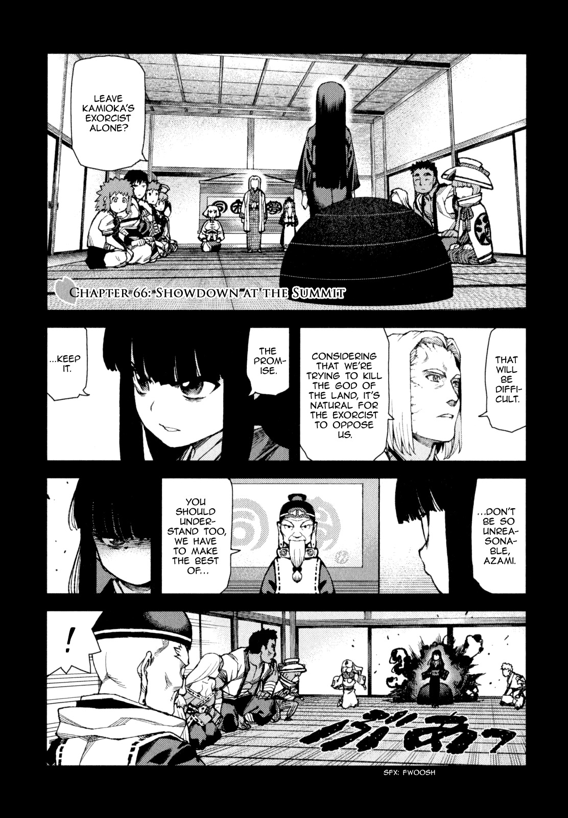 Tsugumomo Chapter 66 page 1 - Chapter 66: Showdown and The Summit