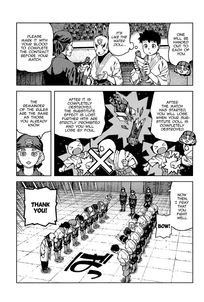 Tsugumomo Chapter 93 page 12 - Chapter 93: Nine Masters Tournament