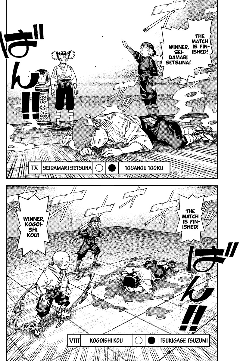Tsugumomo Chapter 93 page 21 - Chapter 93: Nine Masters Tournament