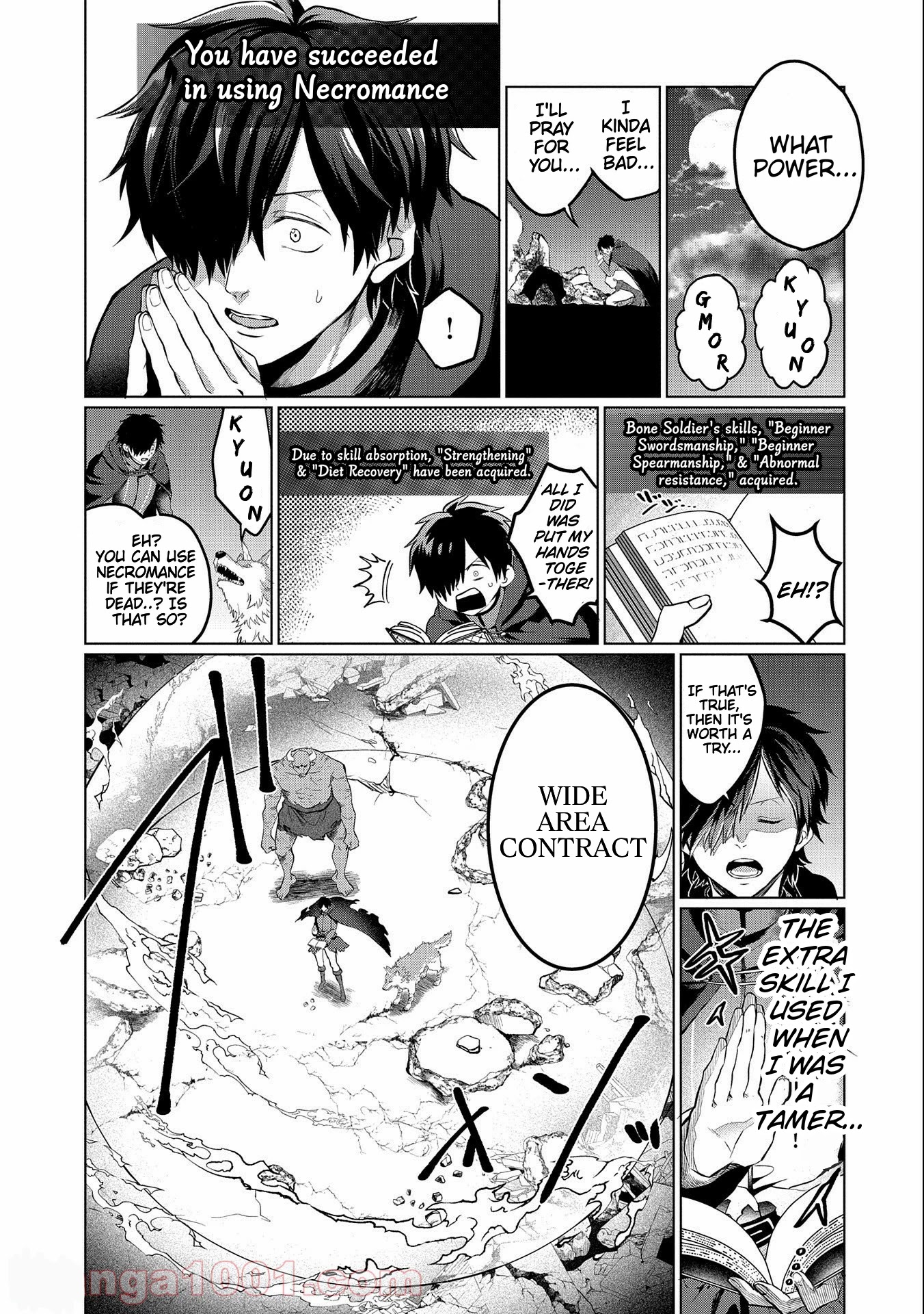 Tsuihou Sareta Onimotsu Tamer, Sekai Yuiitsu no Necromancer ni Kakusei Suru Chapter 1.1 page 9 - Chapter 1.1