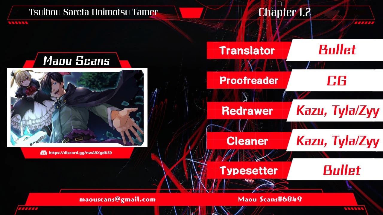 Tsuihou Sareta Onimotsu Tamer, Sekai Yuiitsu no Necromancer ni Kakusei Suru Chapter 1.2 page 1 - Chapter 1.2