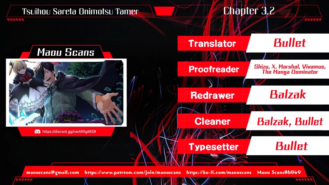 Tsuihou Sareta Onimotsu Tamer, Sekai Yuiitsu no Necromancer ni Kakusei Suru Chapter 3.2 page 1 - Chapter 3.2