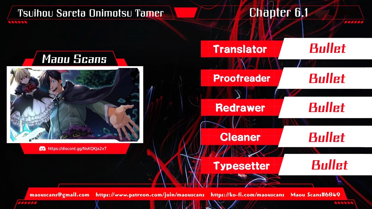 Tsuihou Sareta Onimotsu Tamer, Sekai Yuiitsu no Necromancer ni Kakusei Suru Chapter 6.1 page 1 - Chapter 6.1