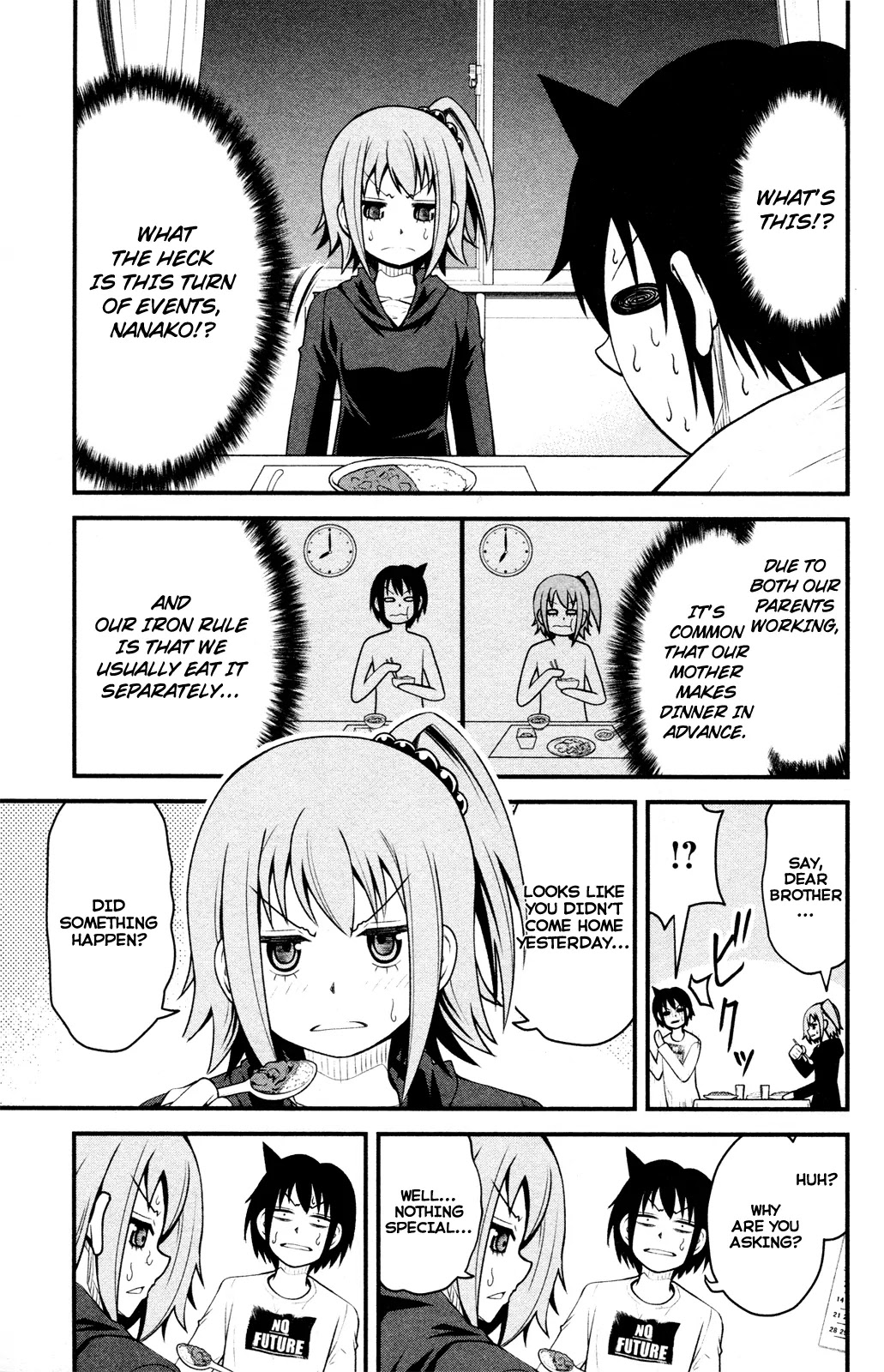 Tsujiura-san to Chupacabra Chapter 7 page 5 - Chapter 7: Nanako's anger is breaking out.
