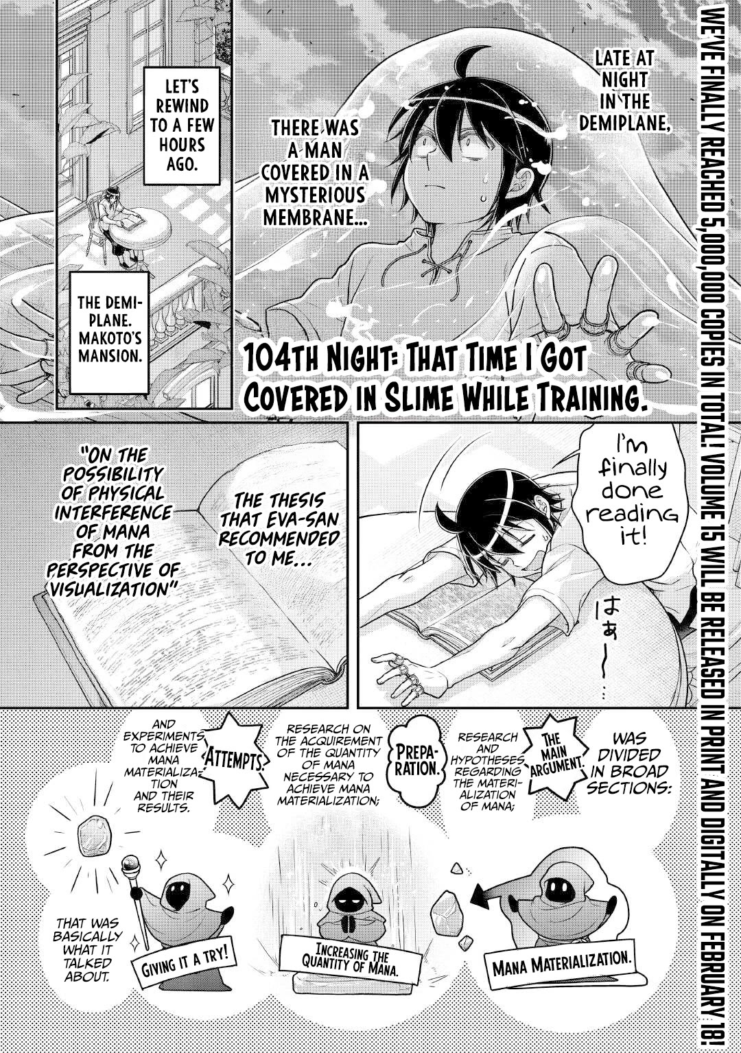 Tsuki ga Michibiku Isekai Douchuu Chapter 104 page 2 - Chapter 104: That Time I Got Covered in Slime While Training