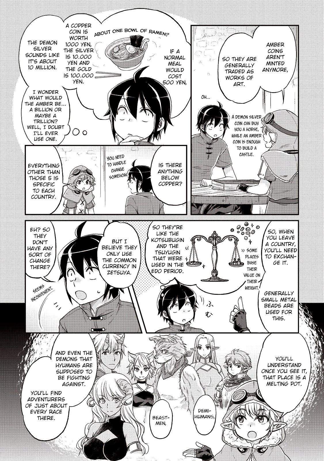 Tsuki ga Michibiku Isekai Douchuu Chapter 11 page 3 - Chapter 11: The Hyuman Town