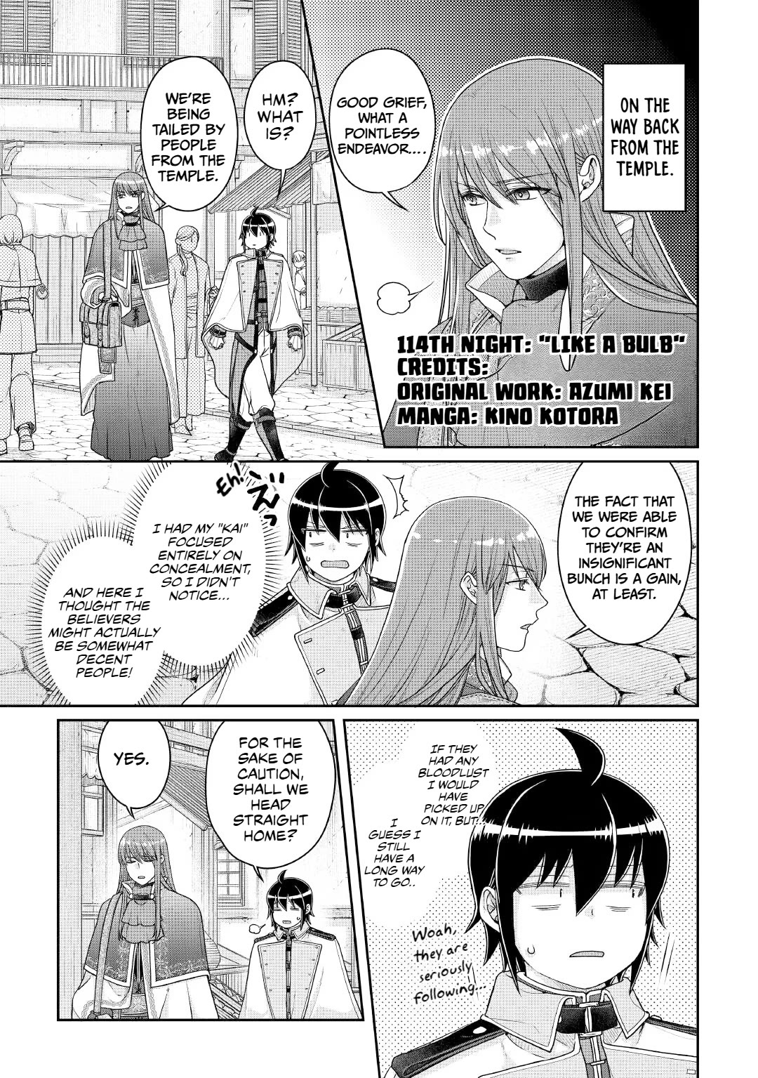 Tsuki ga Michibiku Isekai Douchuu Chapter 114 page 1 - Chapter 114: Like a lightbulb
