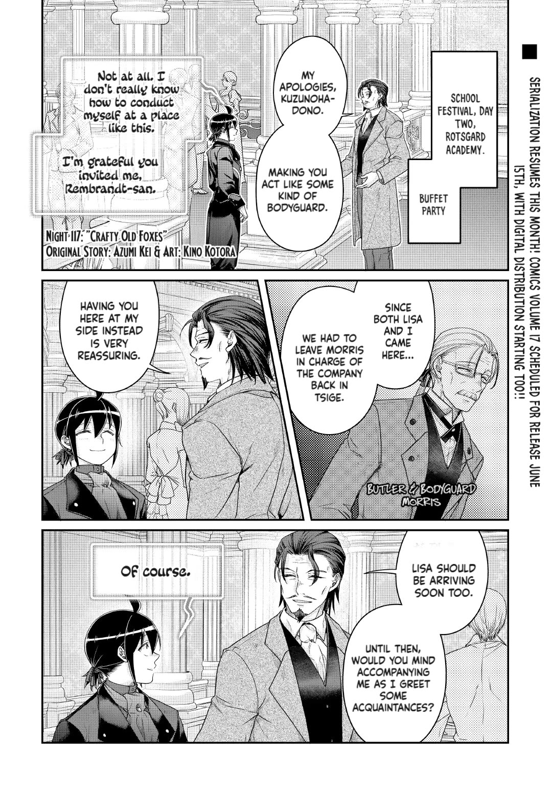 Tsuki ga Michibiku Isekai Douchuu Chapter 117 page 1 - Chapter 117: Crafty Old Fox