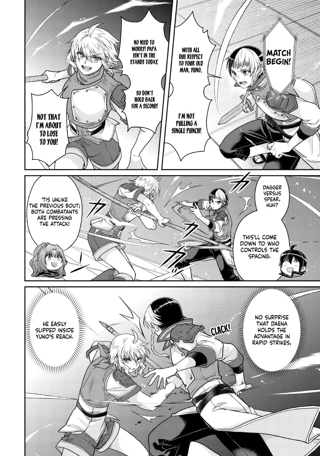 Tsuki ga Michibiku Isekai Douchuu Chapter 122 page 10 - Chapter 122: Fellow Disciples Crossing Blades x4