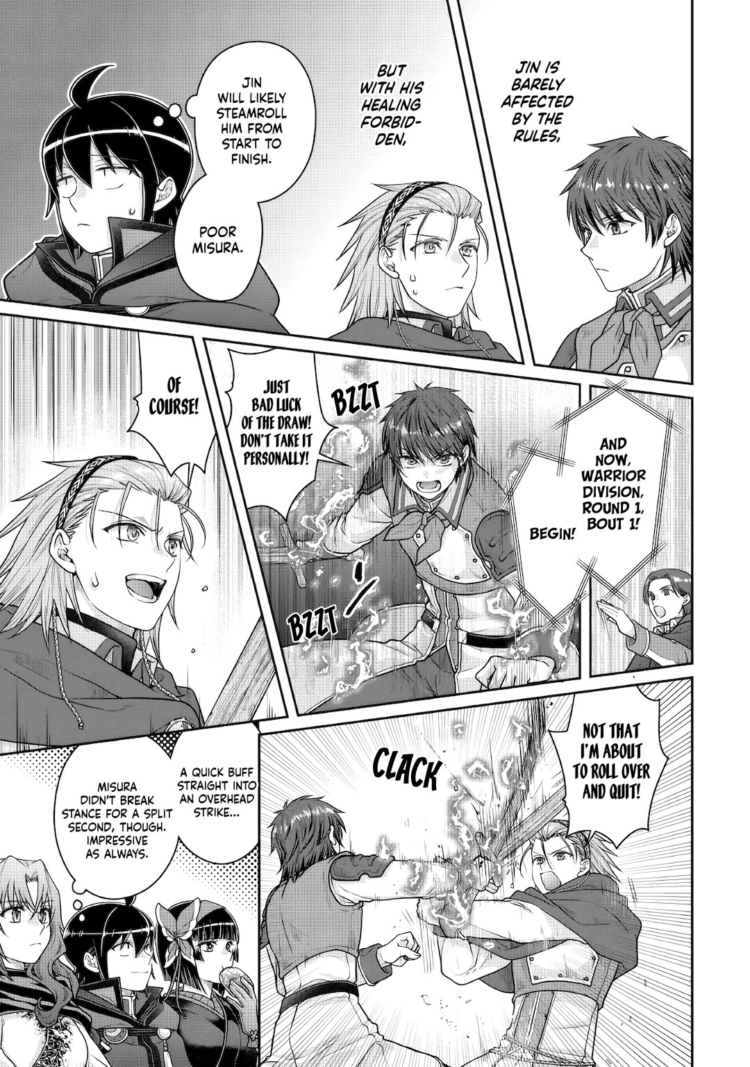 Tsuki ga Michibiku Isekai Douchuu Chapter 122 page 3 - Chapter 122: Fellow Disciples Crossing Blades x4