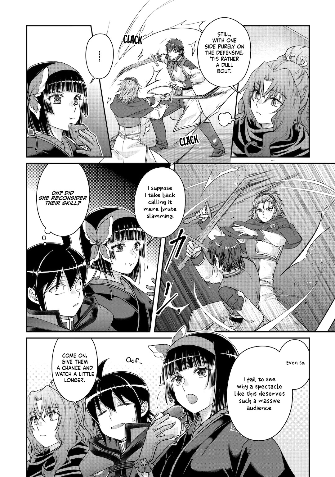 Tsuki ga Michibiku Isekai Douchuu Chapter 122 page 4 - Chapter 122: Fellow Disciples Crossing Blades x4
