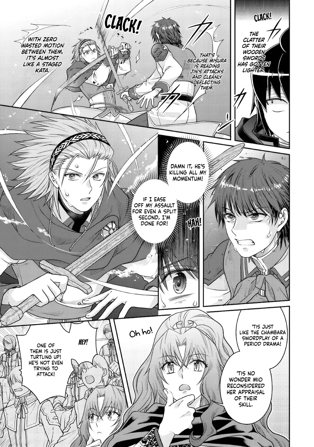 Tsuki ga Michibiku Isekai Douchuu Chapter 122 page 5 - Chapter 122: Fellow Disciples Crossing Blades x4