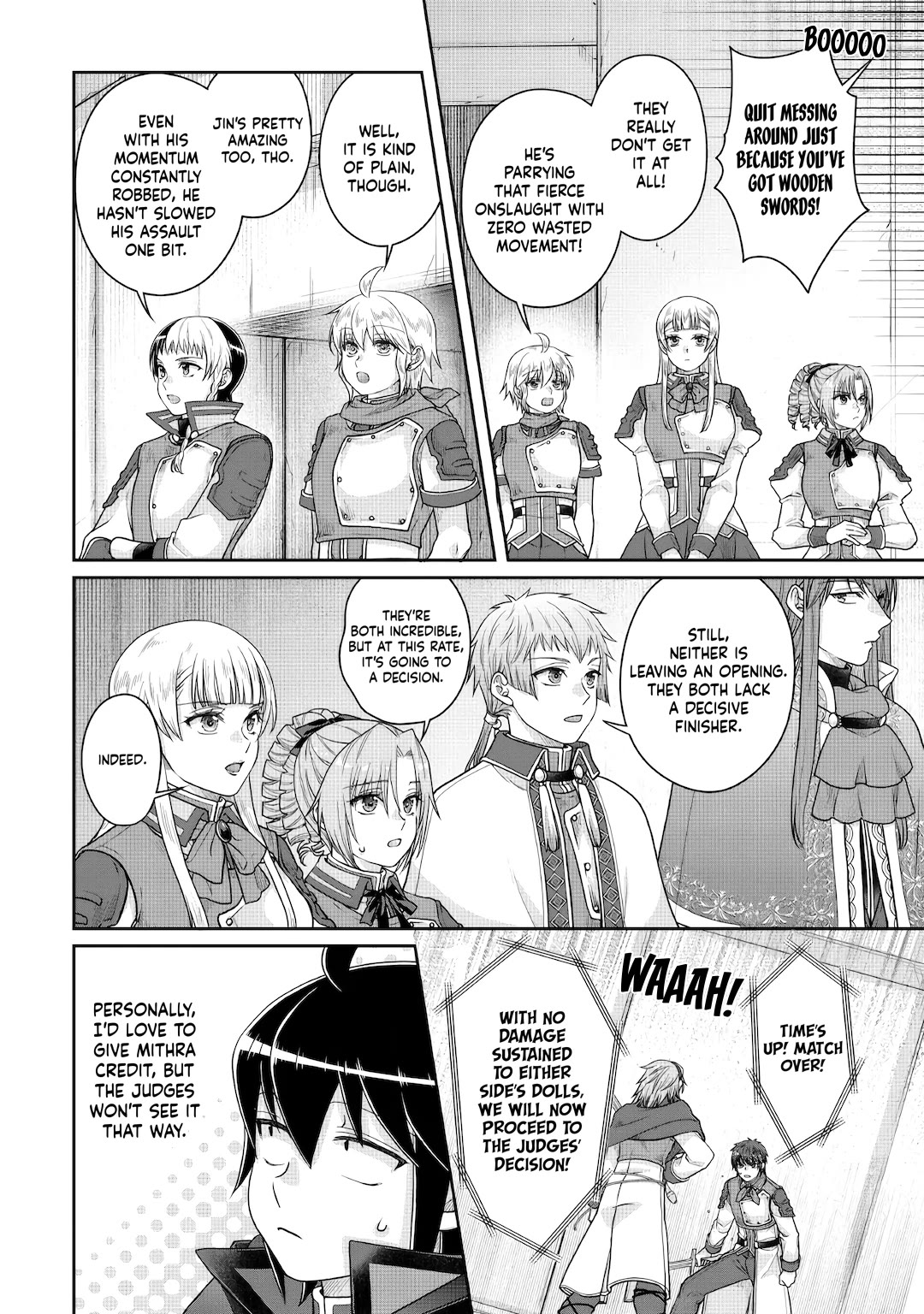Tsuki ga Michibiku Isekai Douchuu Chapter 122 page 6 - Chapter 122: Fellow Disciples Crossing Blades x4