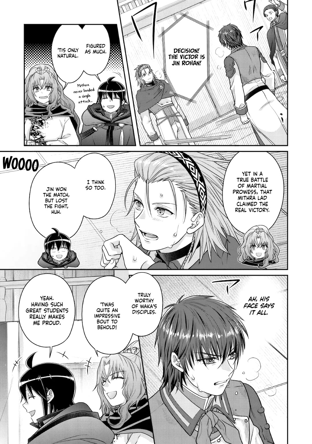 Tsuki ga Michibiku Isekai Douchuu Chapter 122 page 7 - Chapter 122: Fellow Disciples Crossing Blades x4