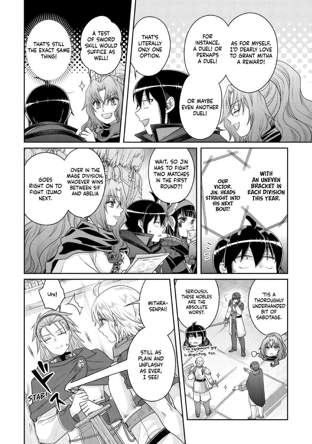 Tsuki ga Michibiku Isekai Douchuu Chapter 122 page 8 - Chapter 122: Fellow Disciples Crossing Blades x4