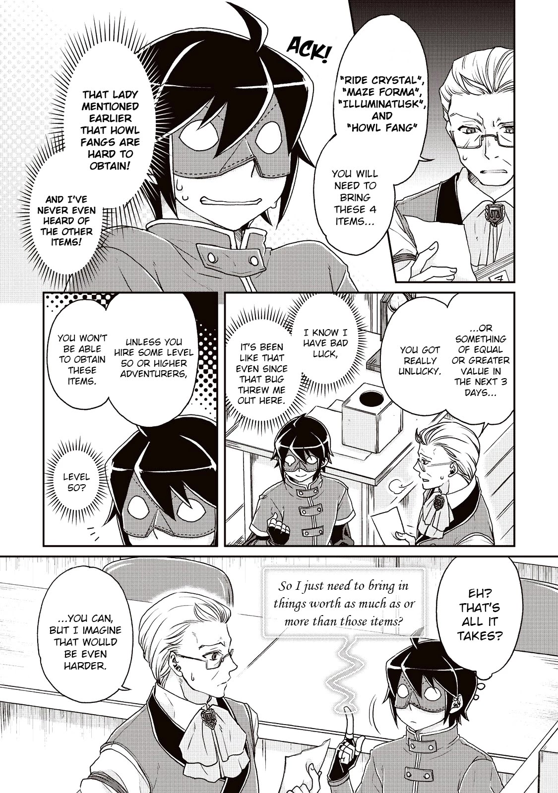 Tsuki ga Michibiku Isekai Douchuu Chapter 20 page 7 - Chapter 20: The Merchants Guild Entrance Exam?!