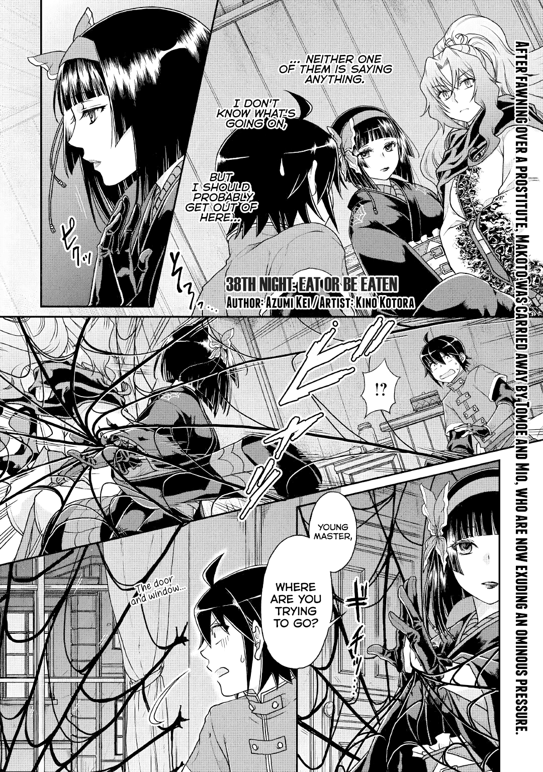 Tsuki ga Michibiku Isekai Douchuu Chapter 38 page 1 - Chapter 38: Eat or Be Eaten