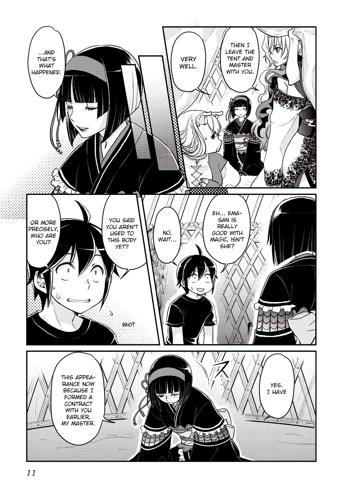 Tsuki ga Michibiku Isekai Douchuu Chapter 8 page 11 - Chapter 8: The Meaning Of A Name