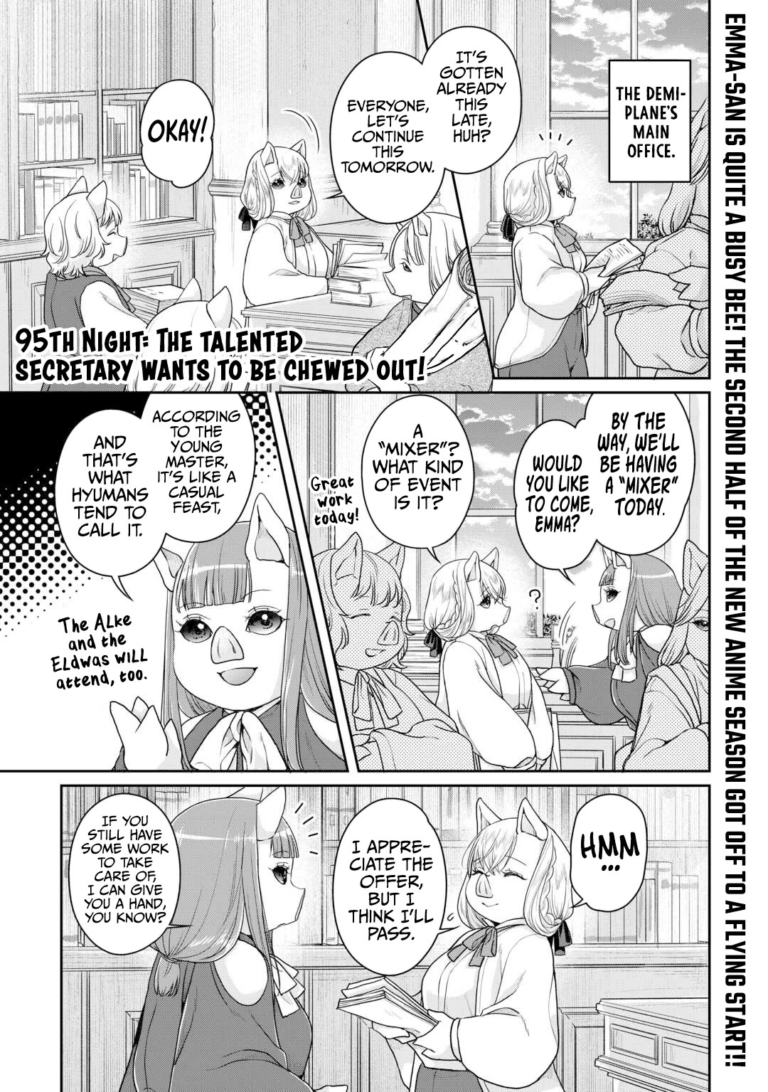 Tsuki ga Michibiku Isekai Douchuu Chapter 95 page 2 - Chapter 95: The Talented Secretary Wants to Be Chewed Out!