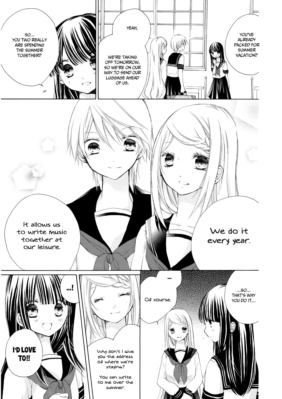 Tsuki to Sekai to Etoile Chapter 9 page 17 - Chapter 9: Prelude + Summer Holiday