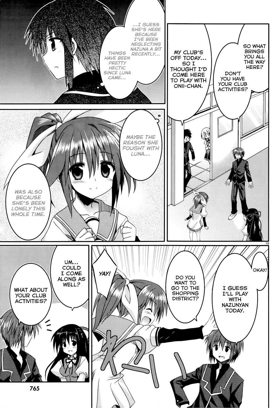 Tsuki Tsuki! Chapter 9 page 19 - Chapter 9: Who's Bad?! Bad Nazunyan is Here !