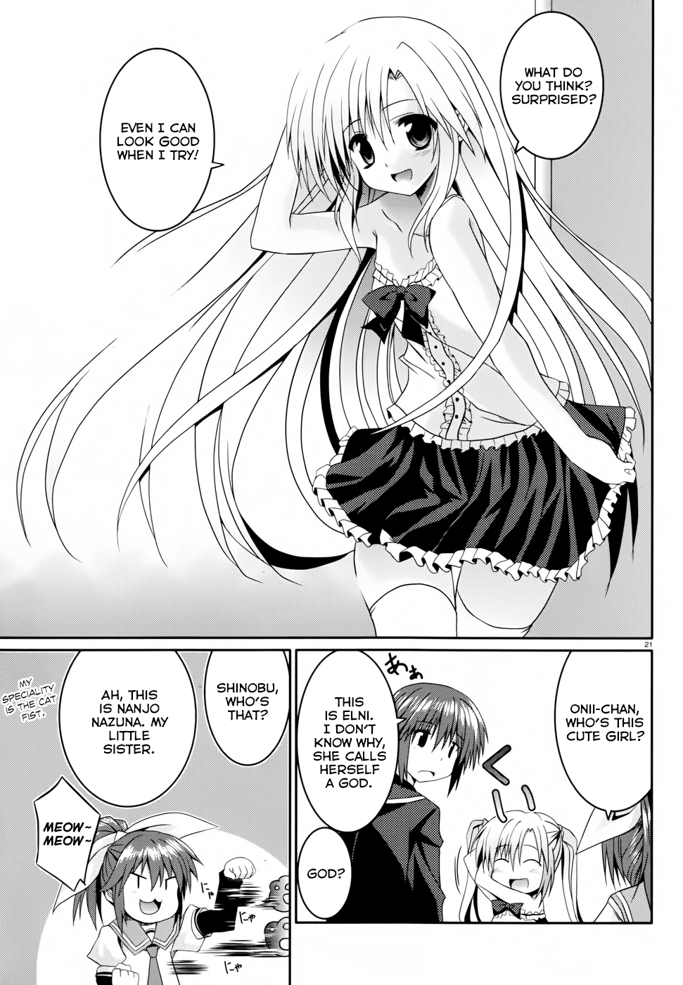 Tsuki Tsuki! Chapter 9 page 21 - Chapter 9: Who's Bad?! Bad Nazunyan is Here !