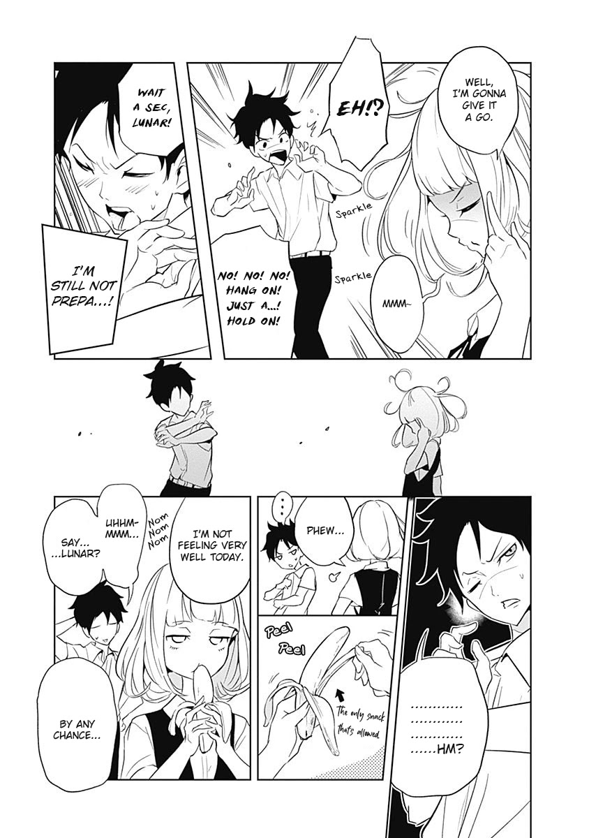 Tsukiiro no Invader Chapter 8 page 16 - Chapter 8: Aggressive Calorie Cleanup Program