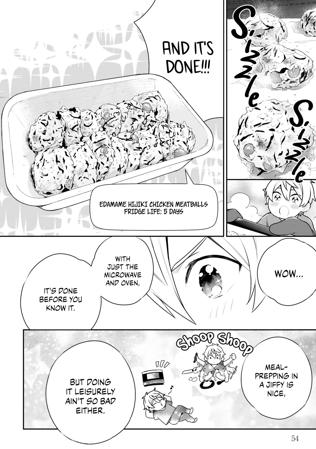 Tsukuoki Life: Weekend Meal Prep Recipes! Chapter 10 page 13 - Chapter 10: Cooking Without Flame ♪ Mild Edamame Hijiki Chicken Meatballs and Umashio Bell Peppers