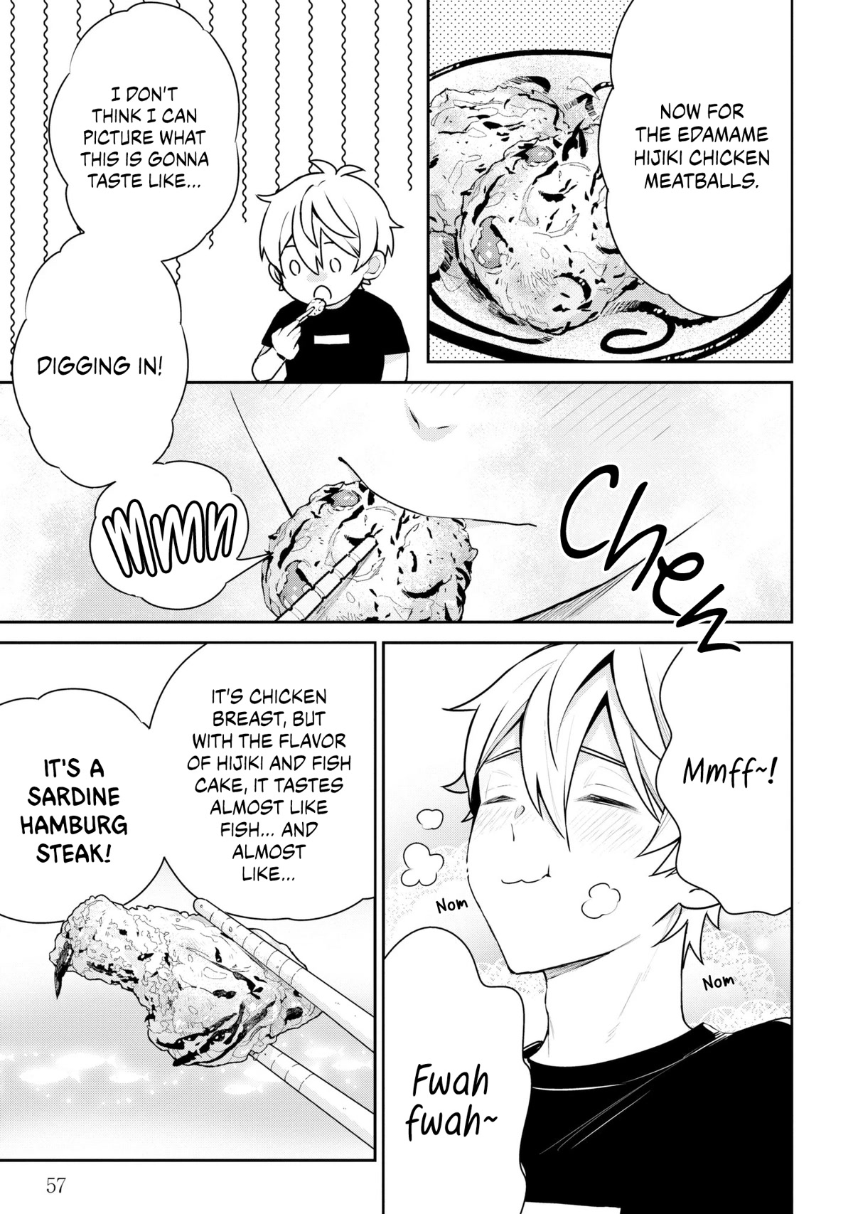 Tsukuoki Life: Weekend Meal Prep Recipes! Chapter 10 page 16 - Chapter 10: Cooking Without Flame ♪ Mild Edamame Hijiki Chicken Meatballs and Umashio Bell Peppers