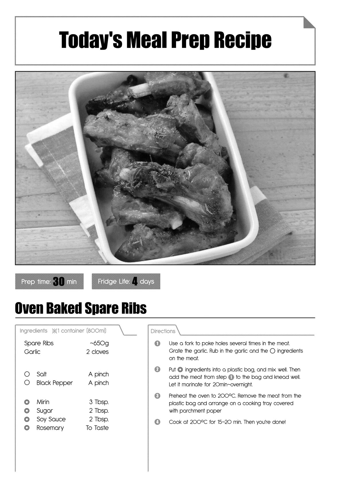 Tsukuoki Life: Weekend Meal Prep Recipes! Chapter 14 page 22 - Chapter 14: Meal Prep that Shows Hospitality From the Heart ☆ Oven baked Spare Ribs