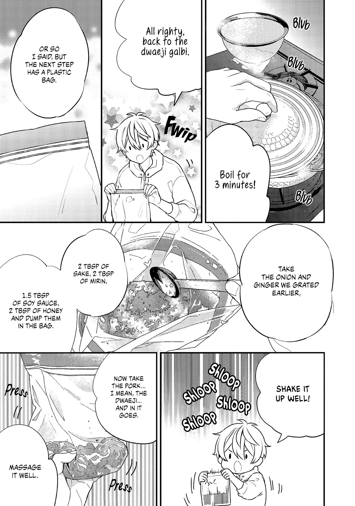 Tsukuoki Life: Weekend Meal Prep Recipes! Chapter 16 page 10 - Chapter 16: Hopping on the Korean Food Bandwagon?! Dwaeji Galbi with Soybean Sprout Namul