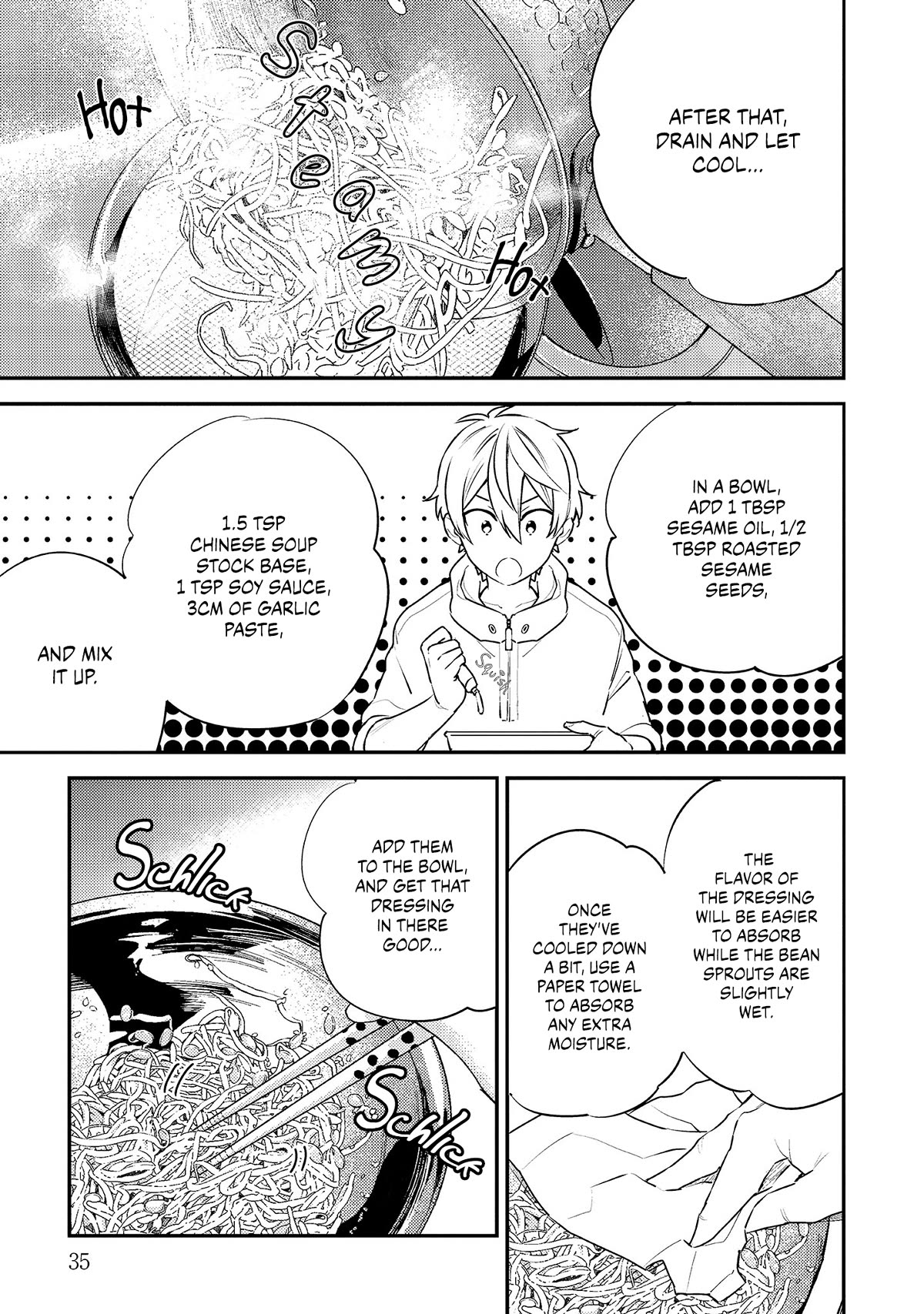 Tsukuoki Life: Weekend Meal Prep Recipes! Chapter 16 page 12 - Chapter 16: Hopping on the Korean Food Bandwagon?! Dwaeji Galbi with Soybean Sprout Namul