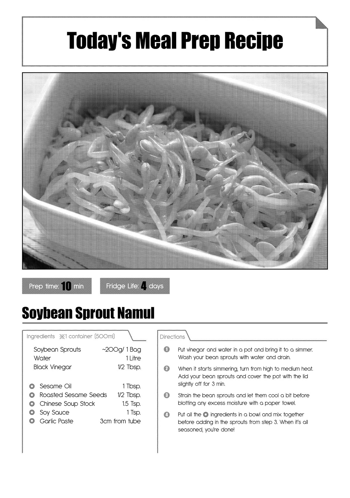 Tsukuoki Life: Weekend Meal Prep Recipes! Chapter 16 page 22 - Chapter 16: Hopping on the Korean Food Bandwagon?! Dwaeji Galbi with Soybean Sprout Namul