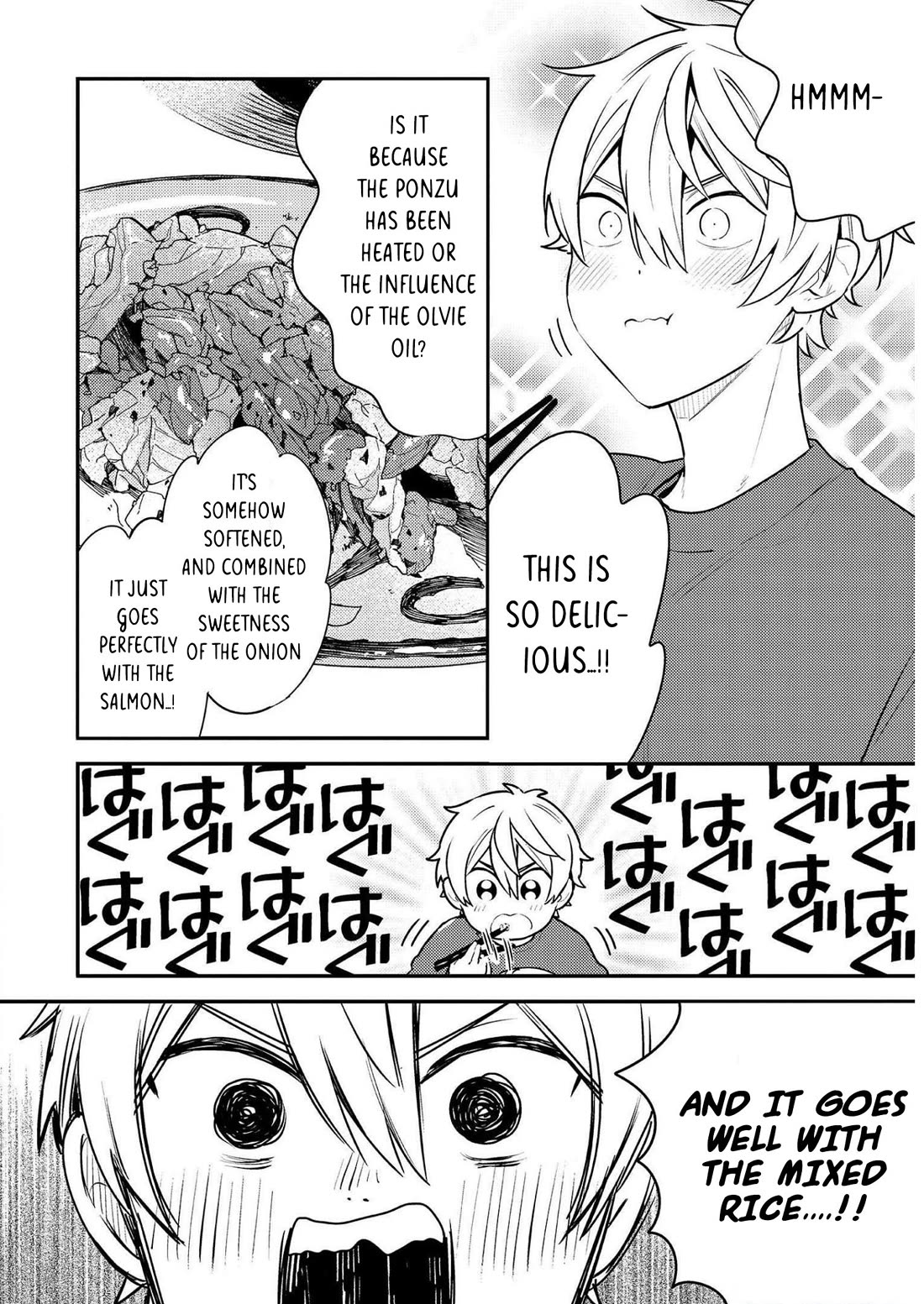 Tsukuoki Life: Weekend Meal Prep Recipes! Chapter 17 page 16 - Chapter 17: The First Day Of Work Is Gentle On The Stomach!? Salmon And Onion Stir-Fry With Mushroom And Ginger Mixed Rice