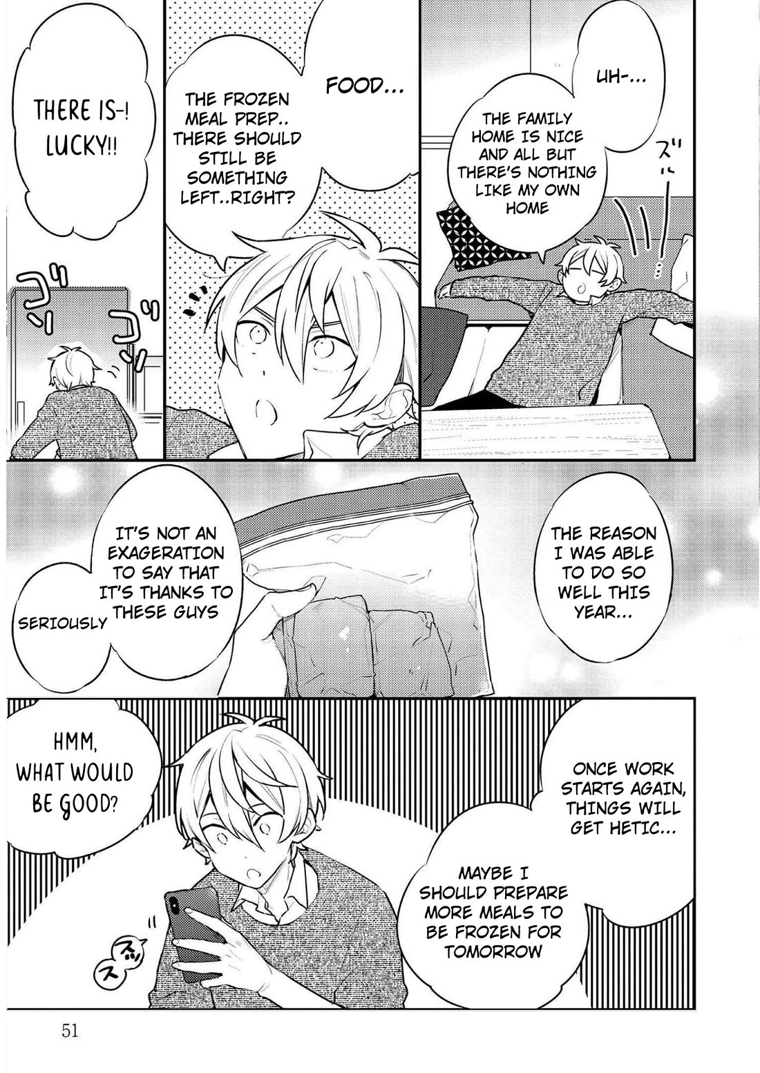 Tsukuoki Life: Weekend Meal Prep Recipes! Chapter 17 page 3 - Chapter 17: The First Day Of Work Is Gentle On The Stomach!? Salmon And Onion Stir-Fry With Mushroom And Ginger Mixed Rice
