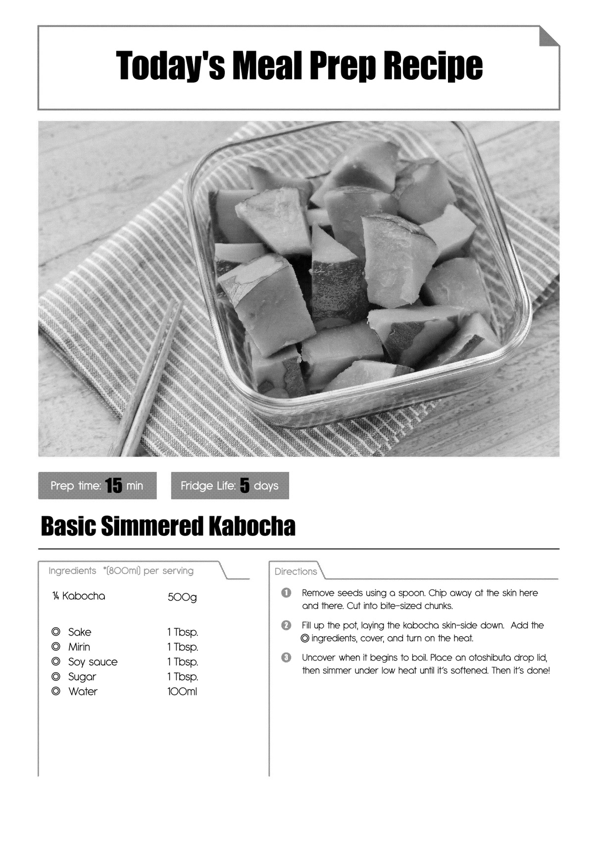 Tsukuoki Life: Weekend Meal Prep Recipes! Chapter 2 page 19 - Chapter 2: Rejuvenating Sweet Soy Simmered Kabocha