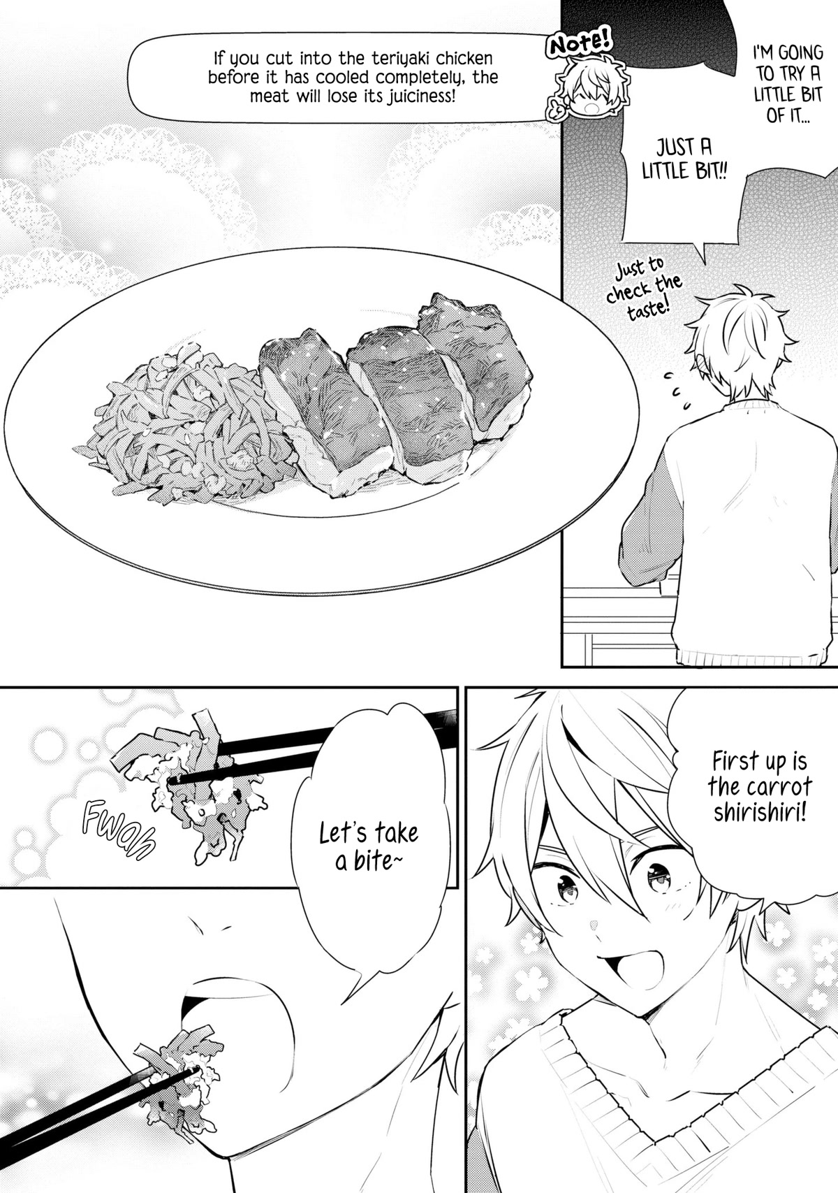Tsukuoki Life: Weekend Meal Prep Recipes! Chapter 3 page 14 - Chapter 3: Goes Well With Rice! Teriyaki Chicken And Carrot Shirishiri