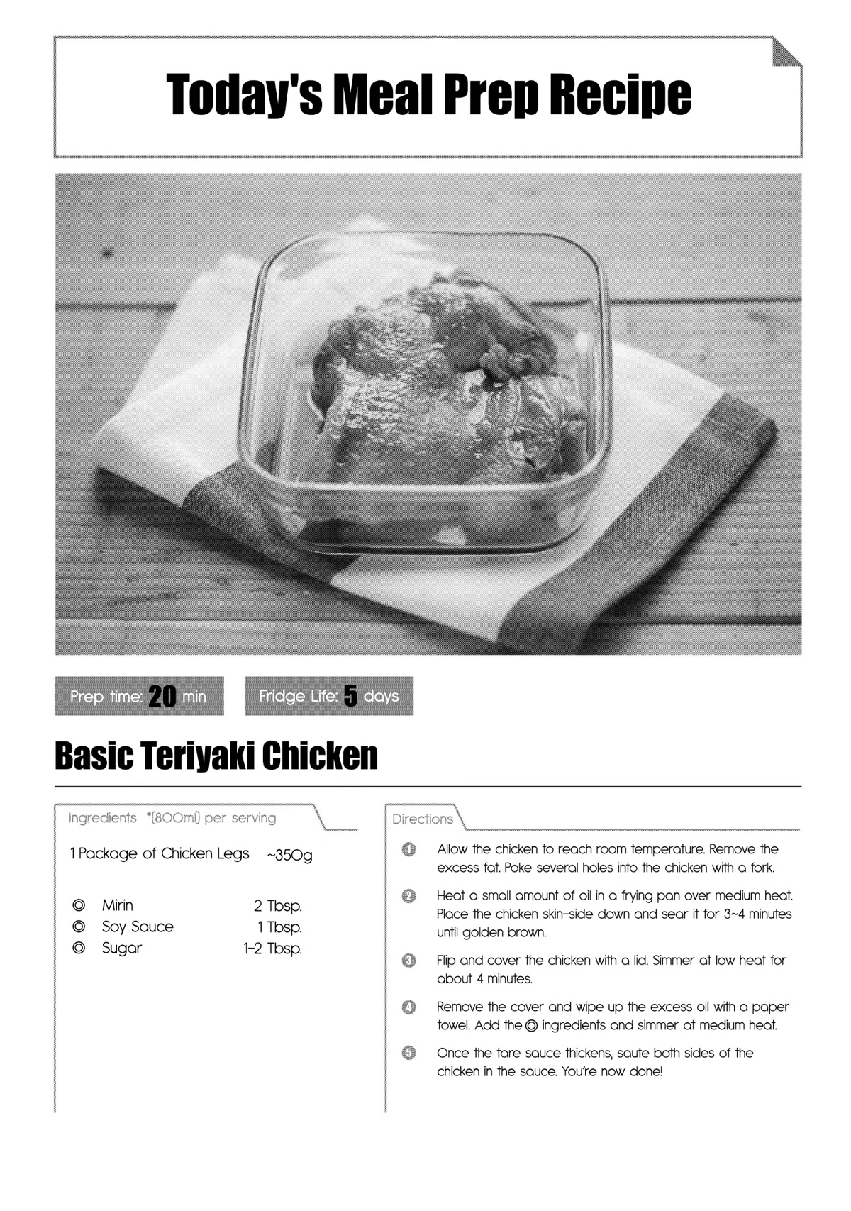 Tsukuoki Life: Weekend Meal Prep Recipes! Chapter 3 page 20 - Chapter 3: Goes Well With Rice! Teriyaki Chicken And Carrot Shirishiri