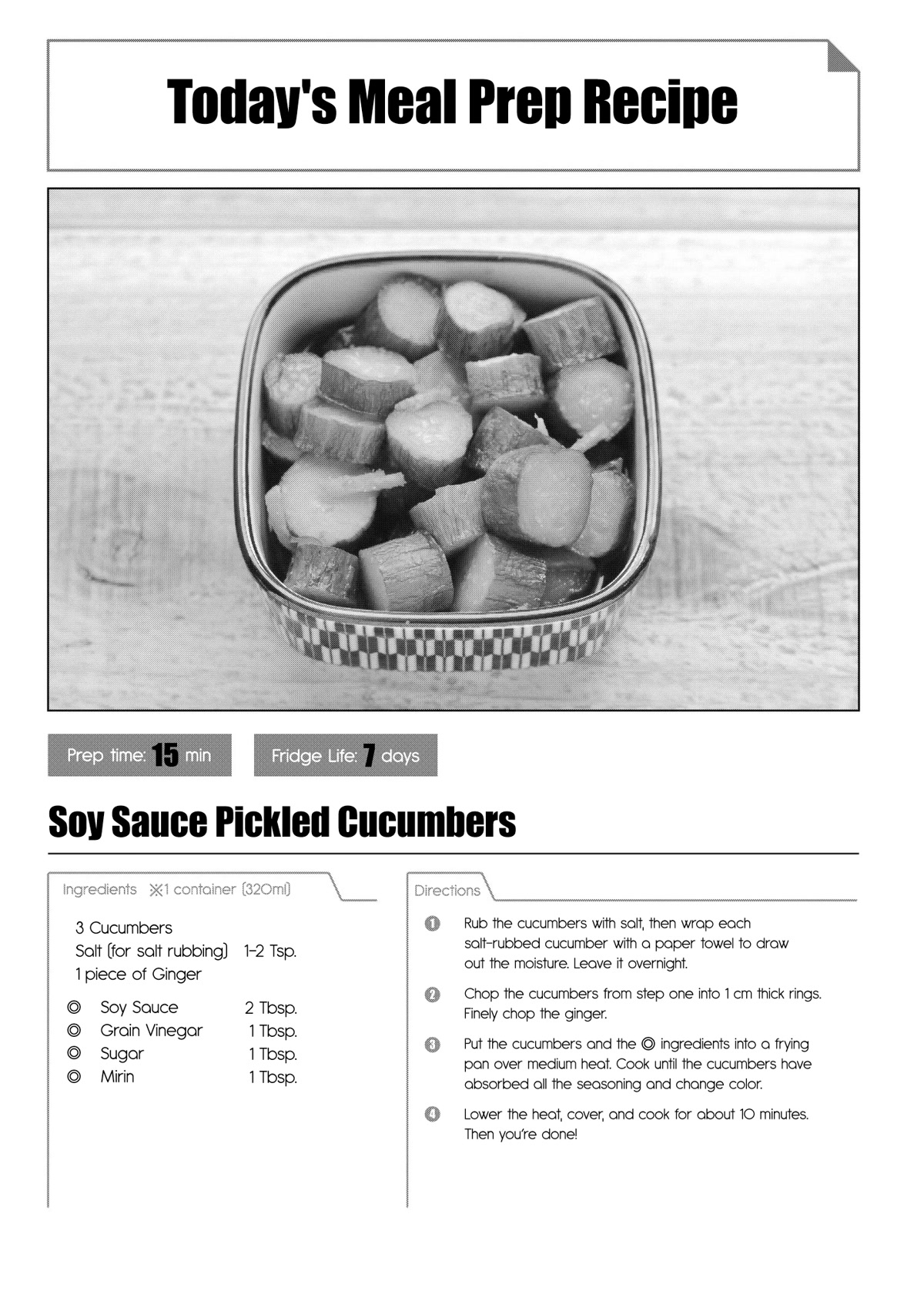 Tsukuoki Life: Weekend Meal Prep Recipes! Chapter 4 page 17 - Chapter 4: Soy Sauce Pickled Cucumbers And Soy Sauce Vinegar Eggs Make Great Alcohol Snacks