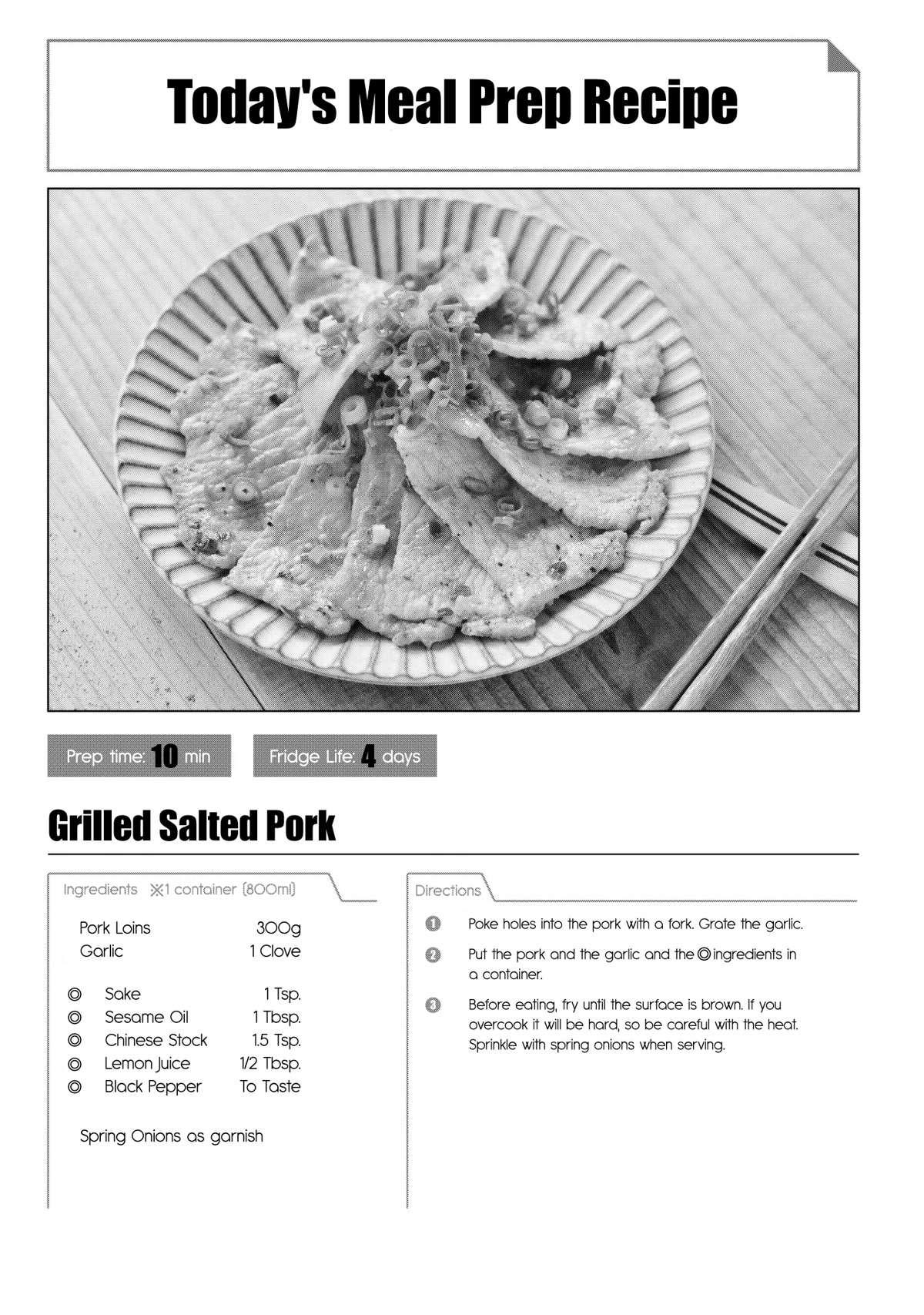 Tsukuoki Life: Weekend Meal Prep Recipes! Chapter 5 page 16 - Chapter 5: There’s XX at home?! Salty Soy Sauce Fried Pork And Homemade Instant Miso Soup
