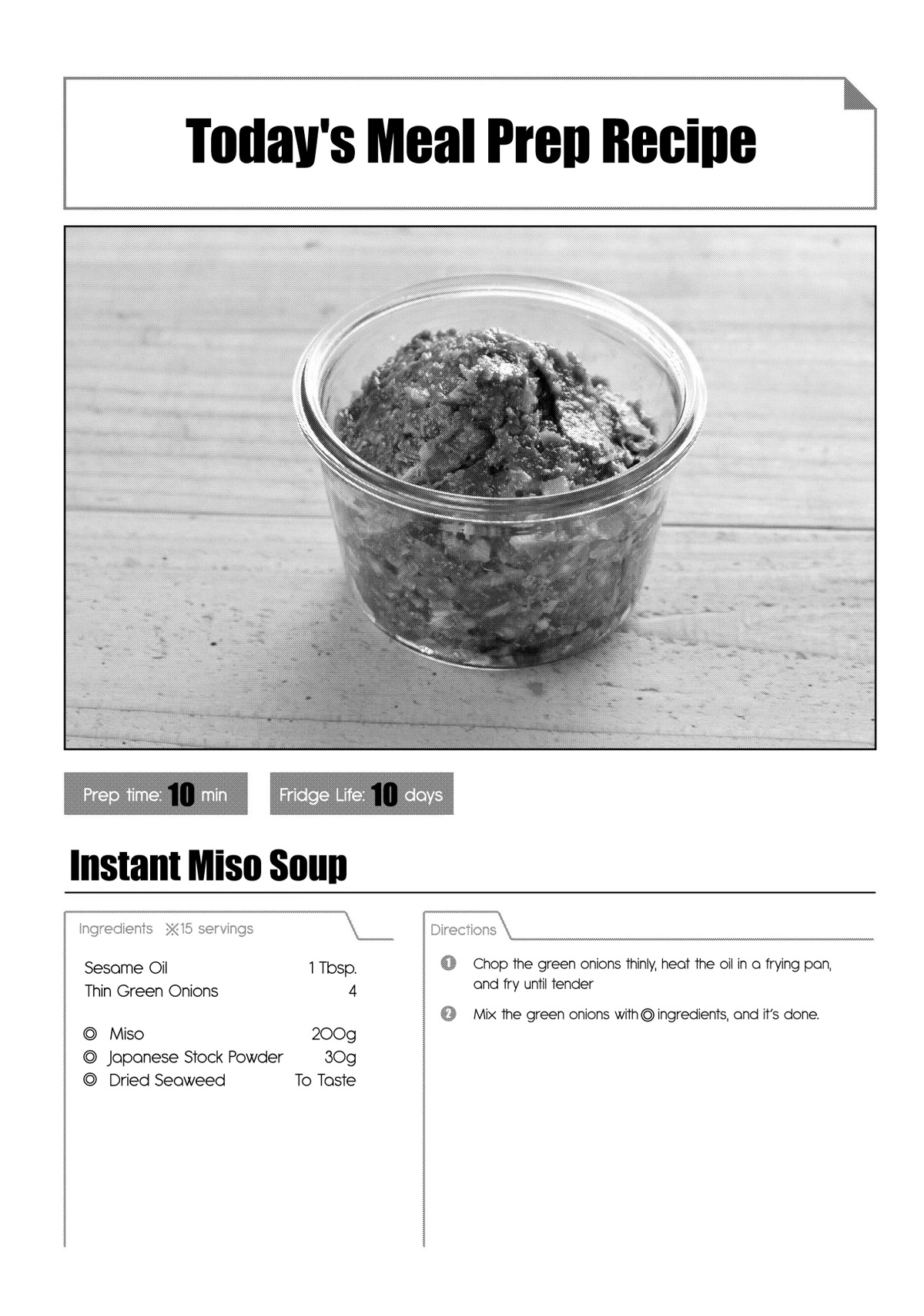 Tsukuoki Life: Weekend Meal Prep Recipes! Chapter 5 page 17 - Chapter 5: There’s XX at home?! Salty Soy Sauce Fried Pork And Homemade Instant Miso Soup